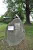 Památeční kámen instalovaný obcí Francova Lhota