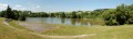 Panoramatický pohled na rybník