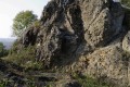 Detail vyvřelých hornin tvořících Přírodní památku Hrádek