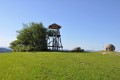 Rozhledna Búřov na odlesněném vrchu Búřov (660 m n. m.)